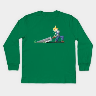 Buster Sword vs. Gravity Kids Long Sleeve T-Shirt